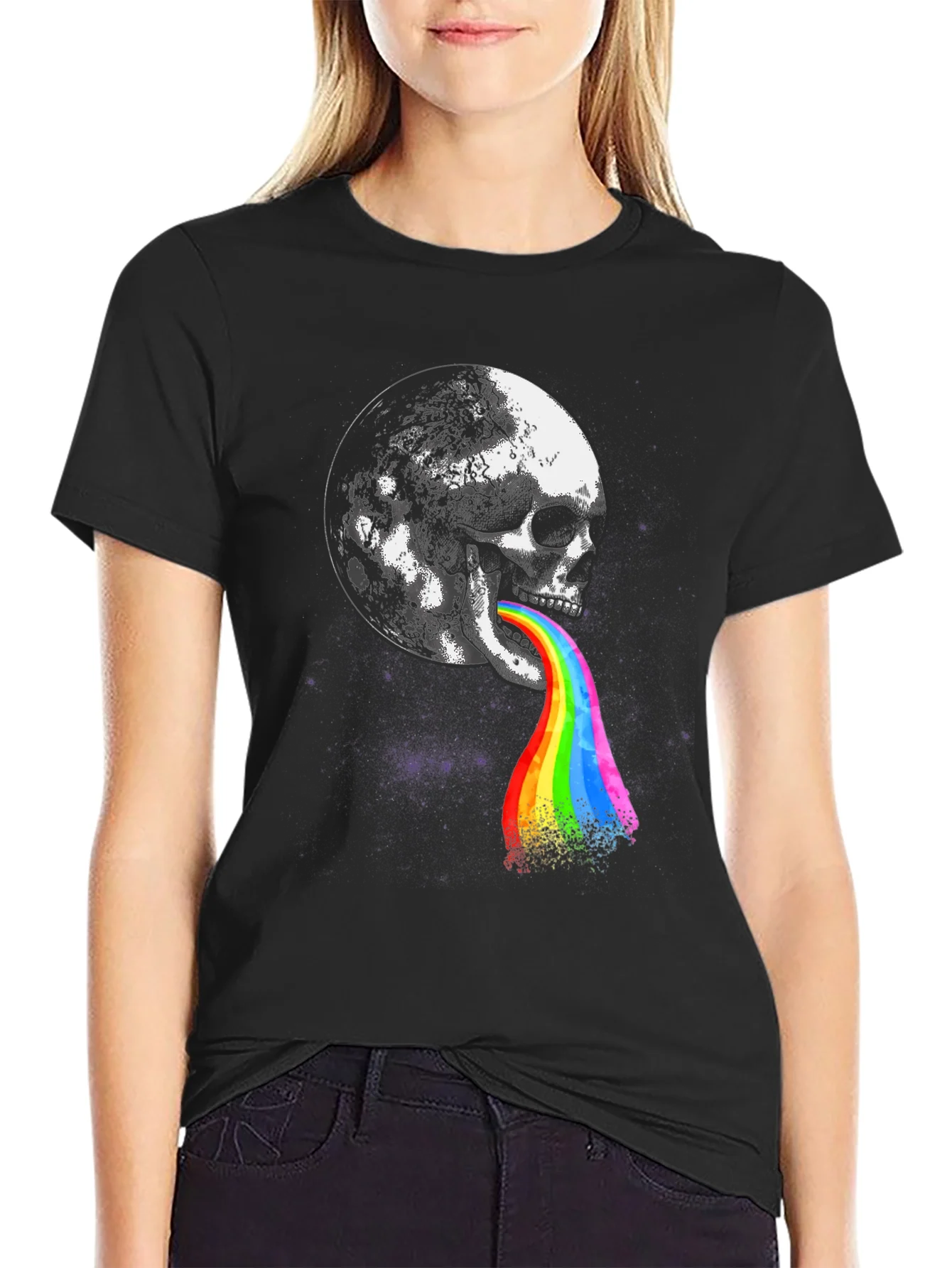 Skull Moon Rainbow T-Shirt