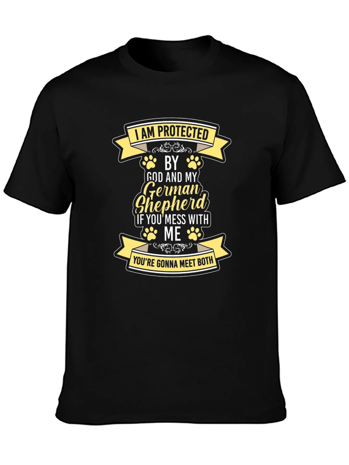 Protected by God and German Shepherd T-Shirt