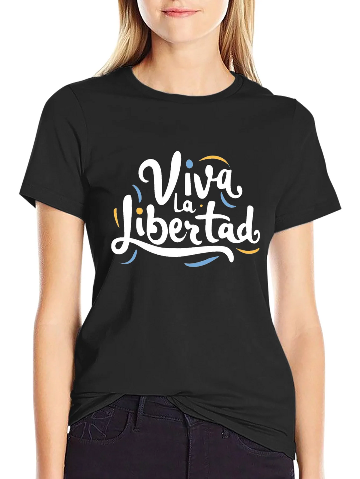 Viva La Libertad Graphic T-Shirt - Black