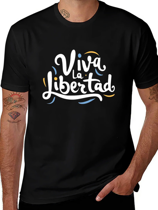 Viva La Libertad Graphic T-Shirt - Black
