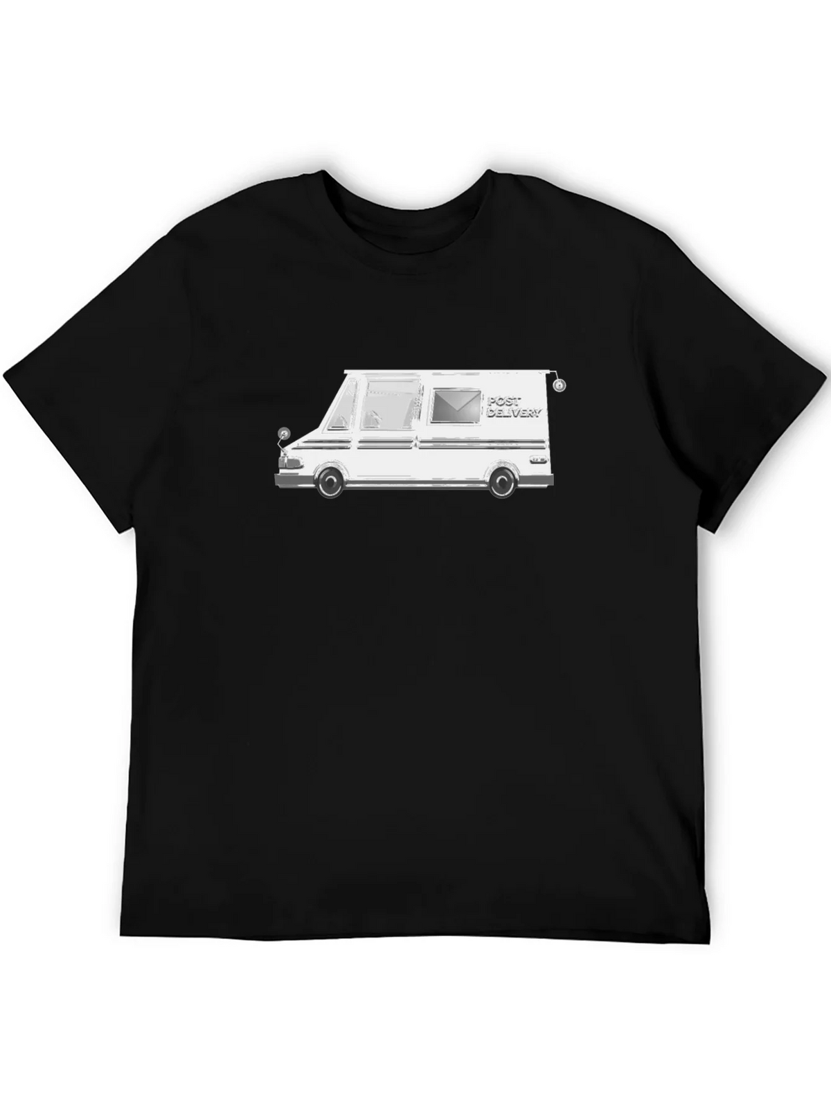 Mail Delivery Van T-Shirt - Black