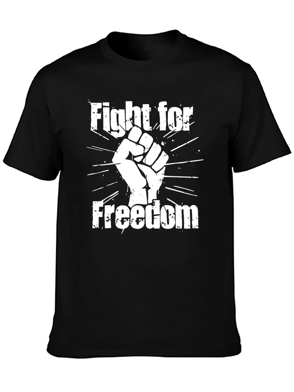 Fight for Freedom Graphic Tee - Black