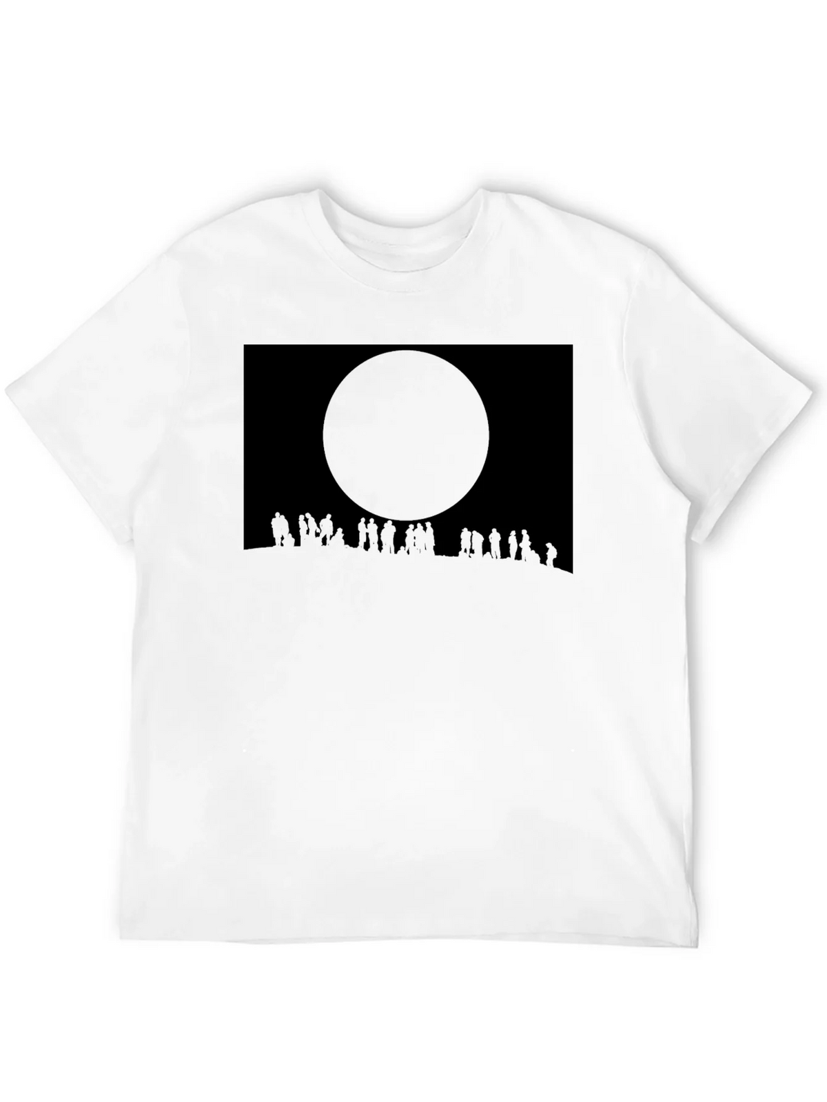 Eclipse Crowd Tee - Dark Sky Silhouette T-Shirt
