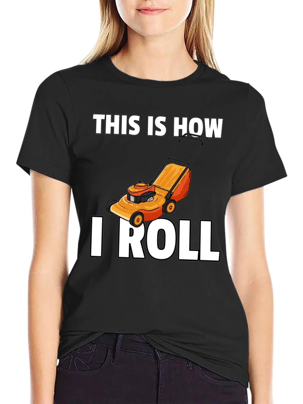 This Is How I Roll Lawn Mower Graphic T-Shirt