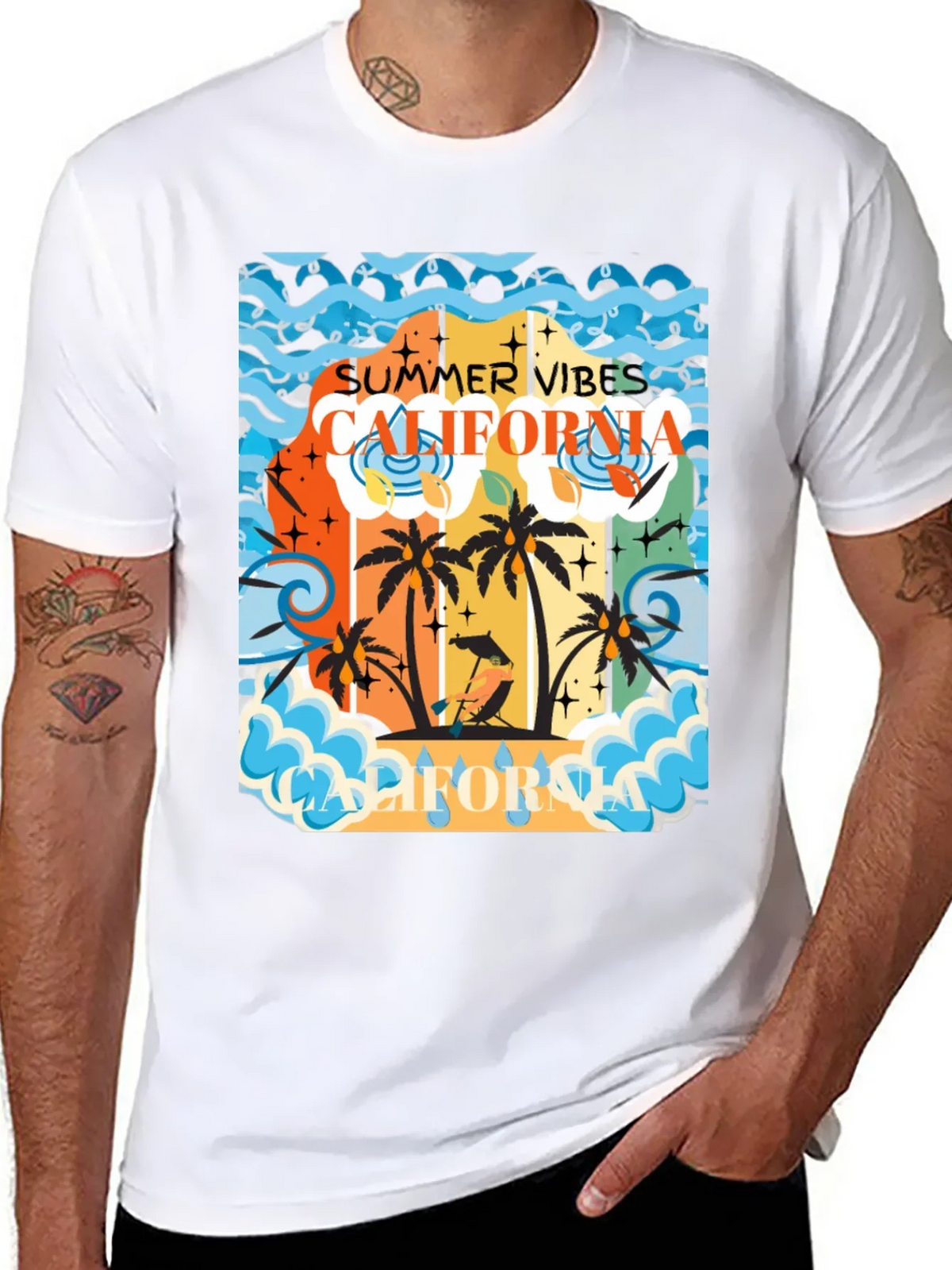 California Summer Vibes Graphic Tee
