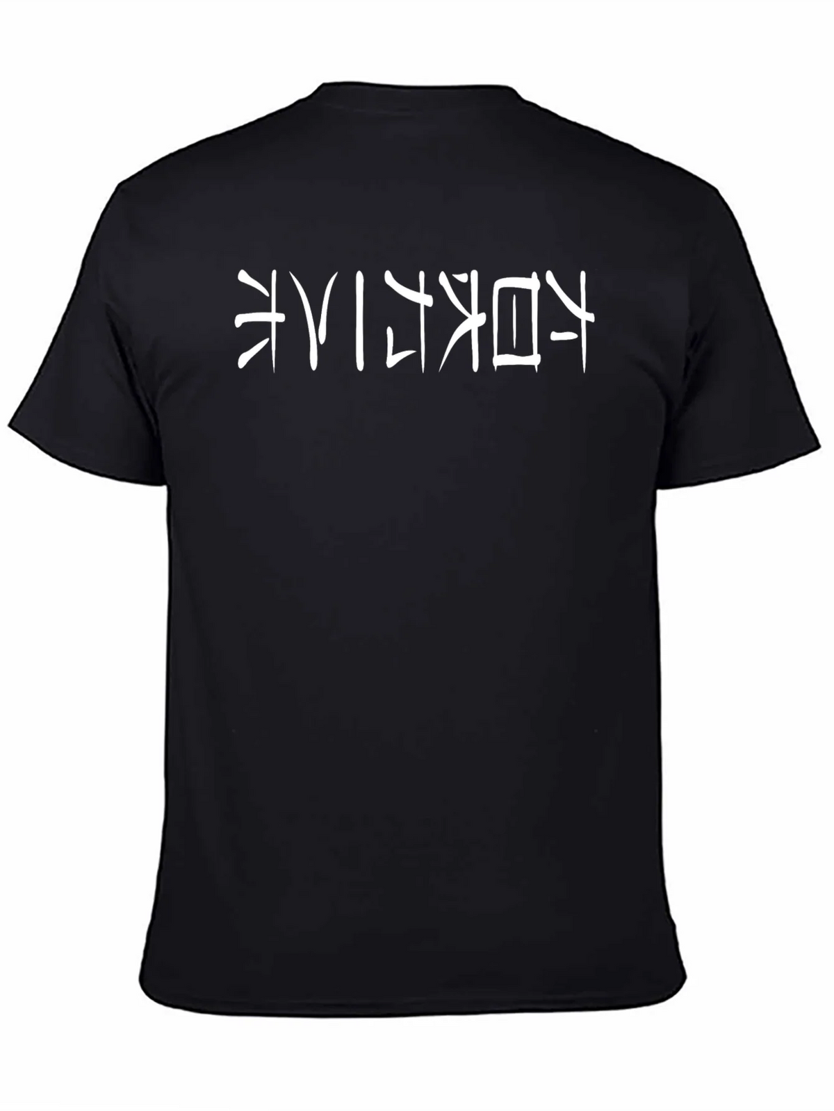 Black T-Shirt with Japanese Text