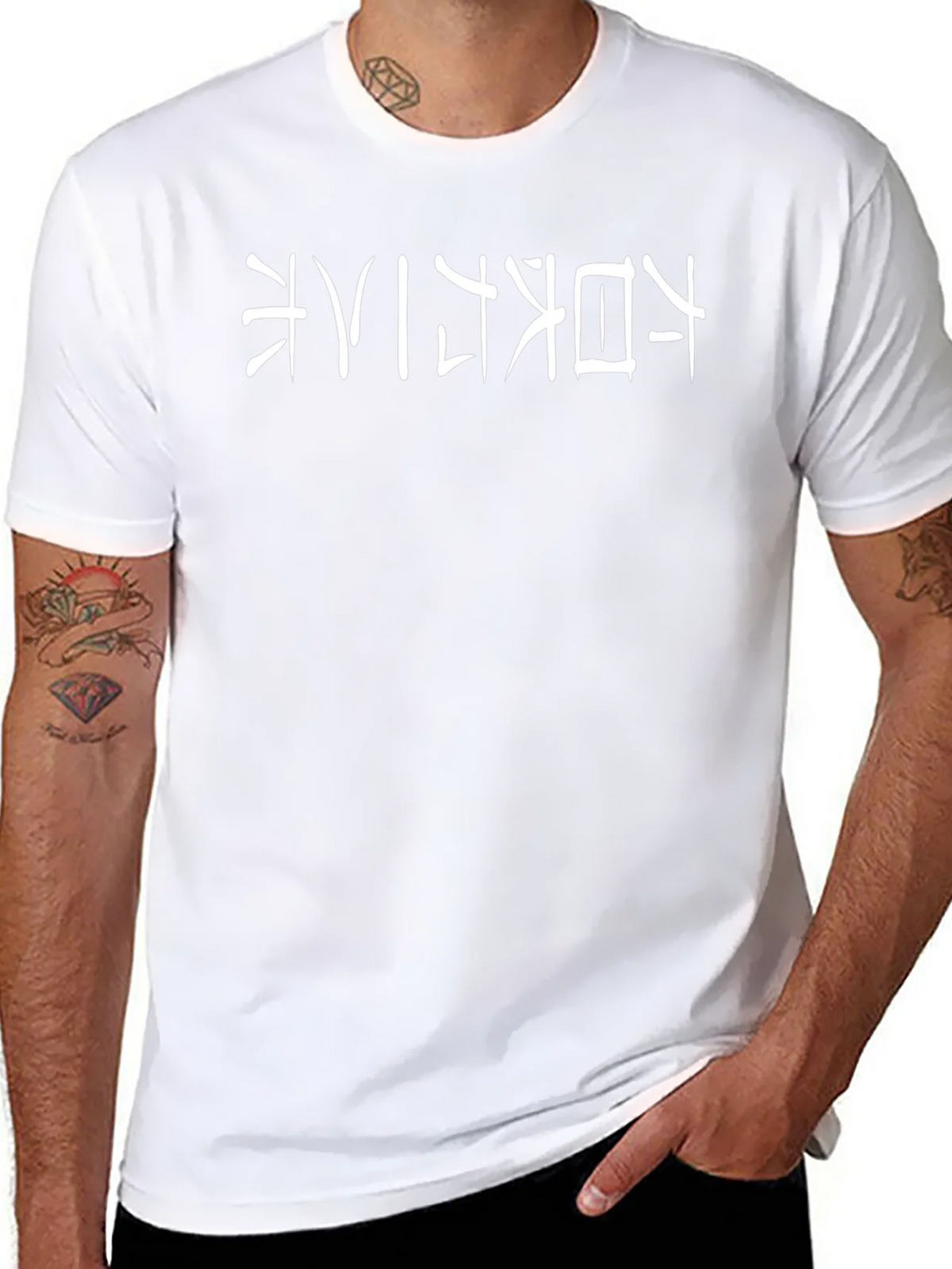 Black T-Shirt with Japanese Text