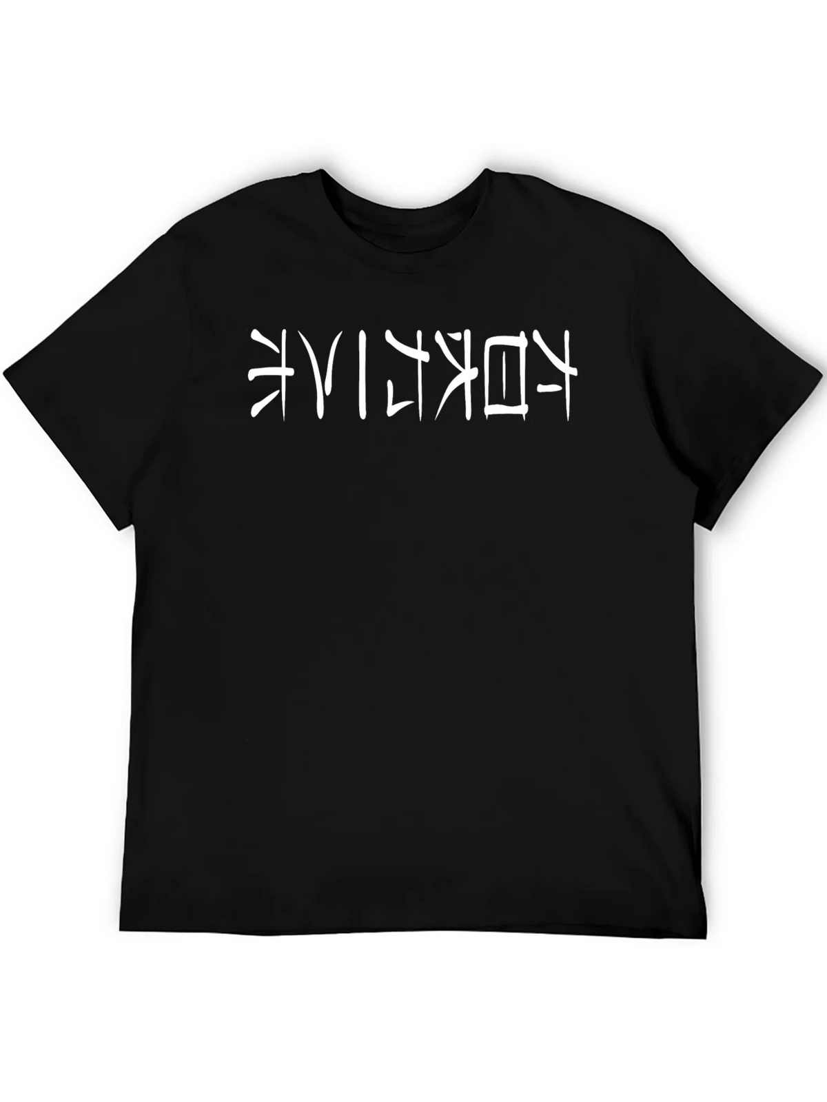 Black T-Shirt with Japanese Text