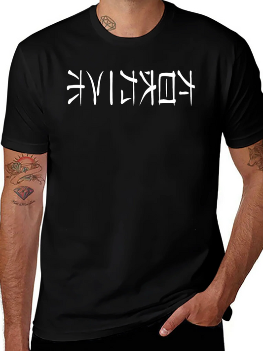 Black T-Shirt with Japanese Text