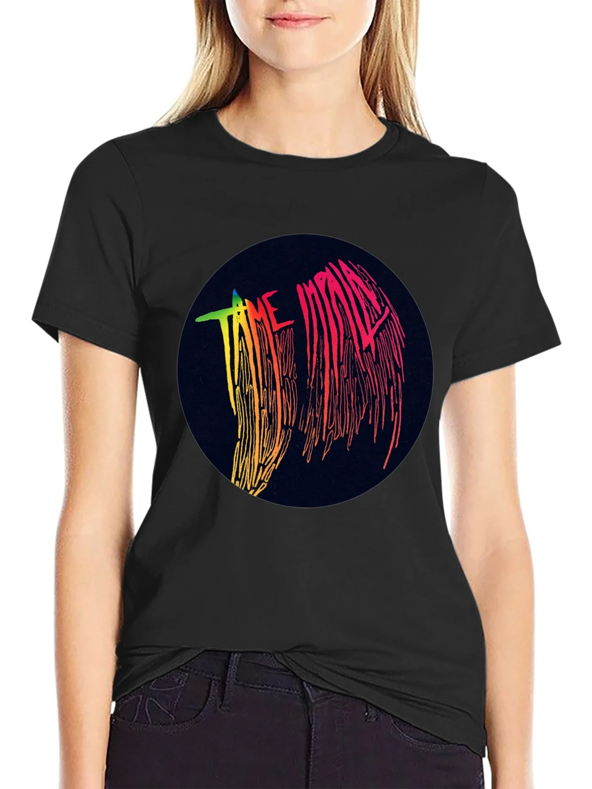 Tame Impala Graphic Black T-Shirt - Retro Style