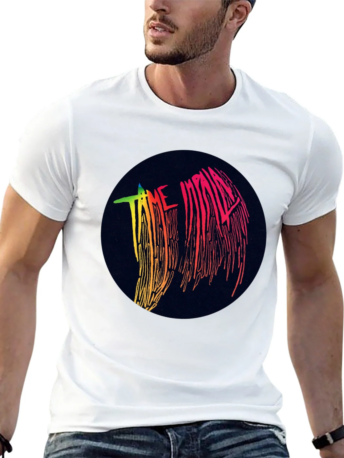 Tame Impala Graphic Black T-Shirt - Retro Style