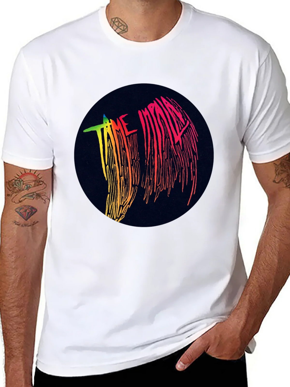 Tame Impala Graphic Black T-Shirt - Retro Style
