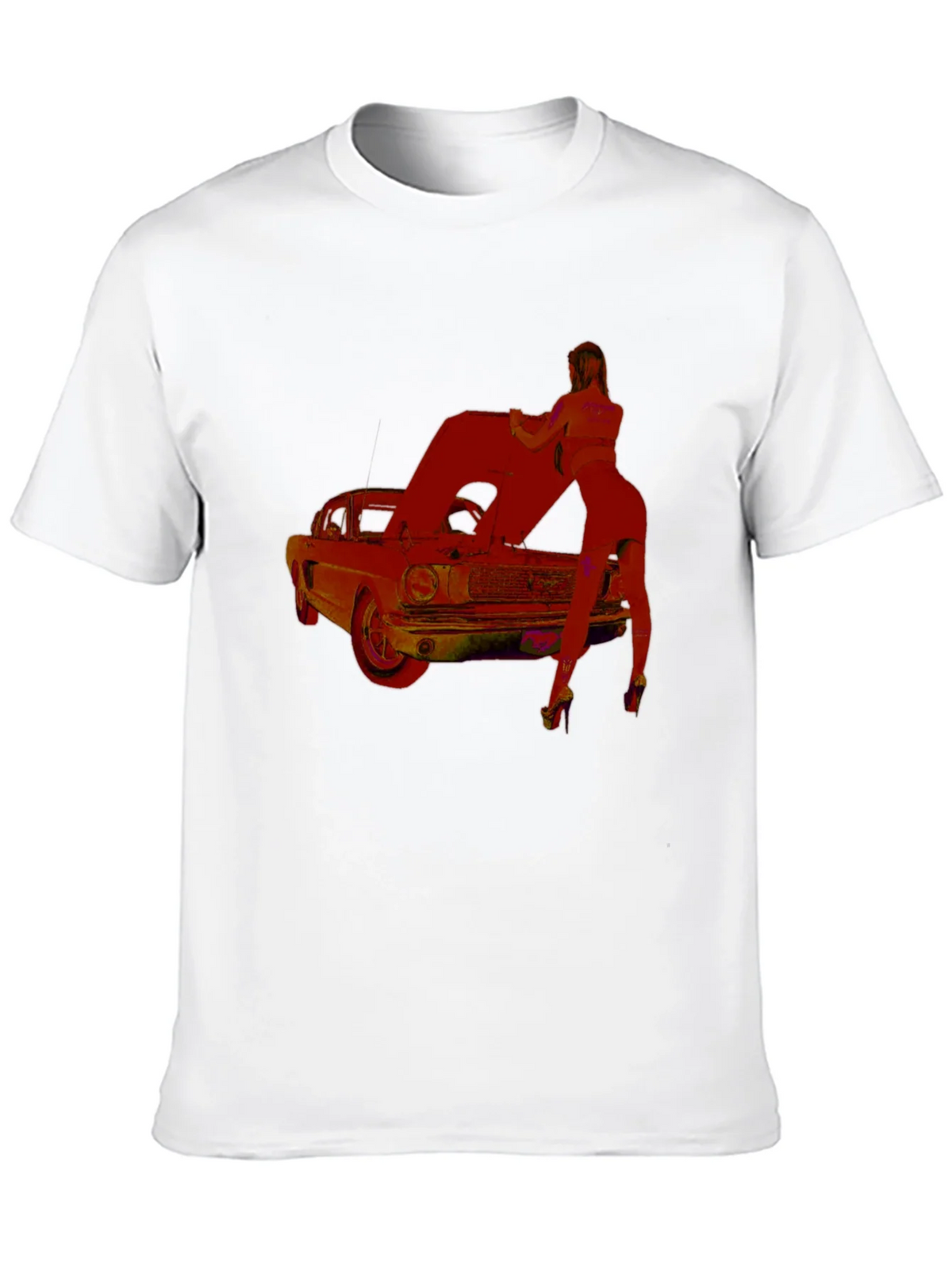 Classic Car Graphic T-Shirt - Black