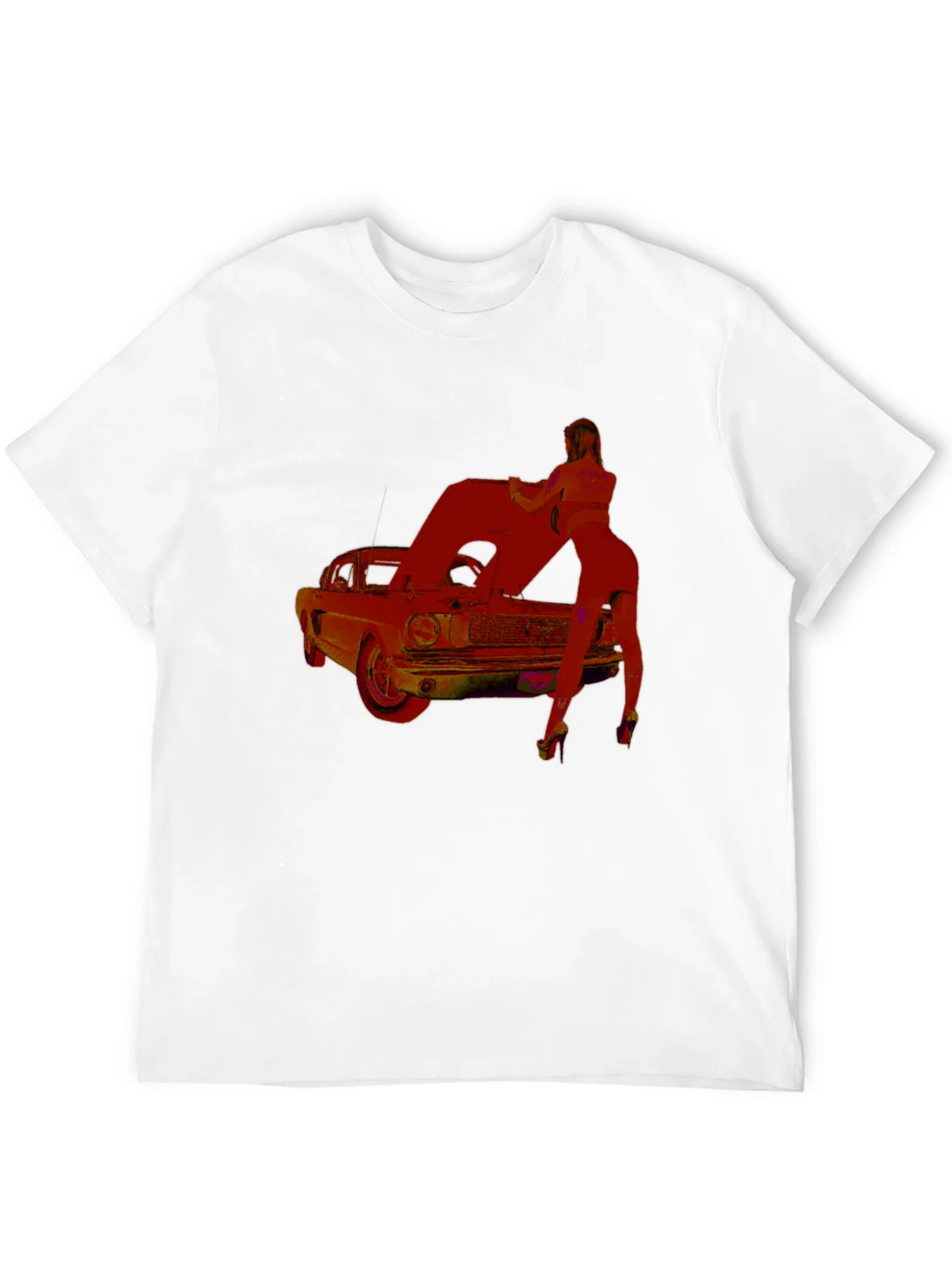 Classic Car Graphic T-Shirt - Black