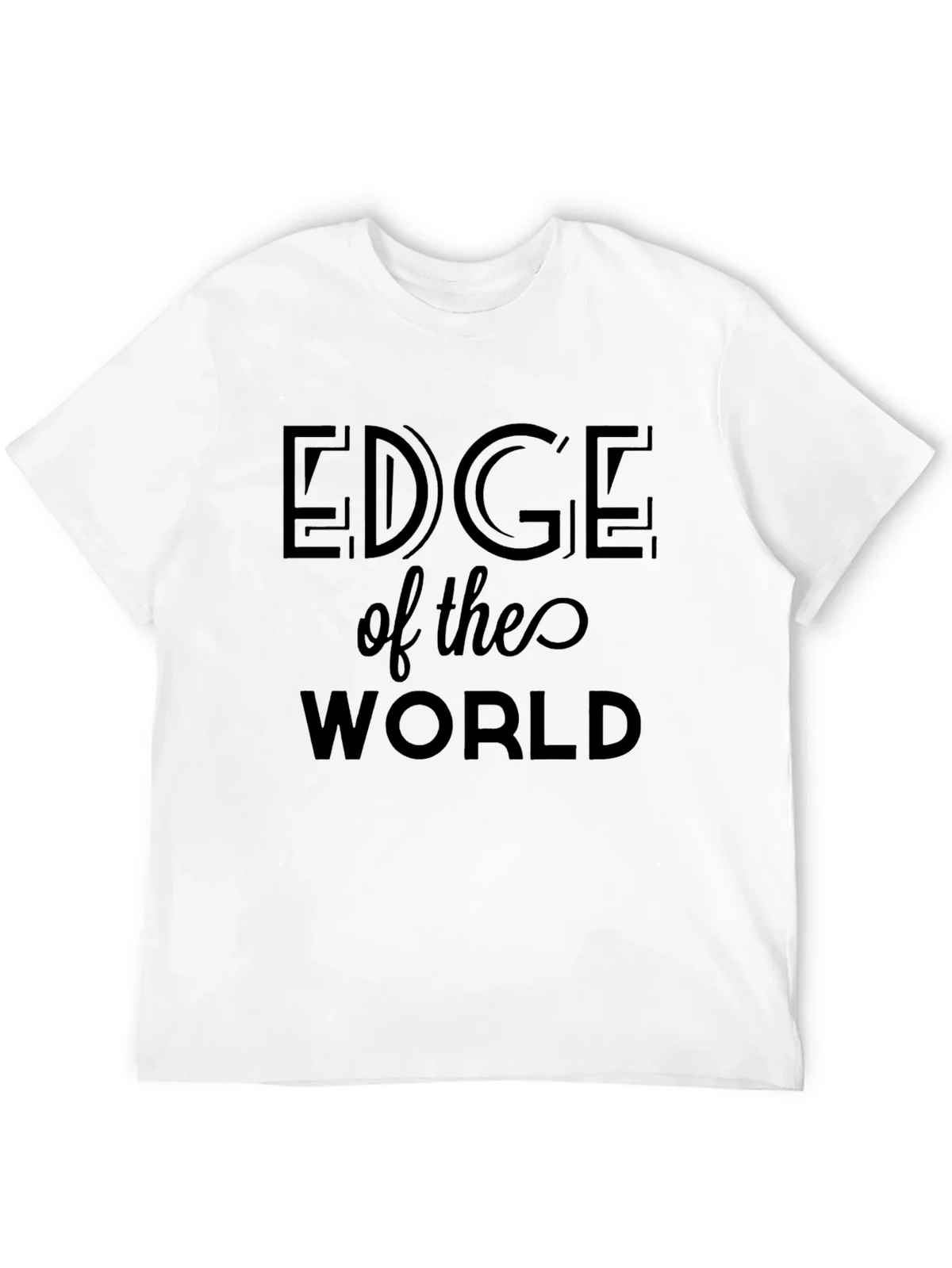 Edge of the World Black T-Shirt