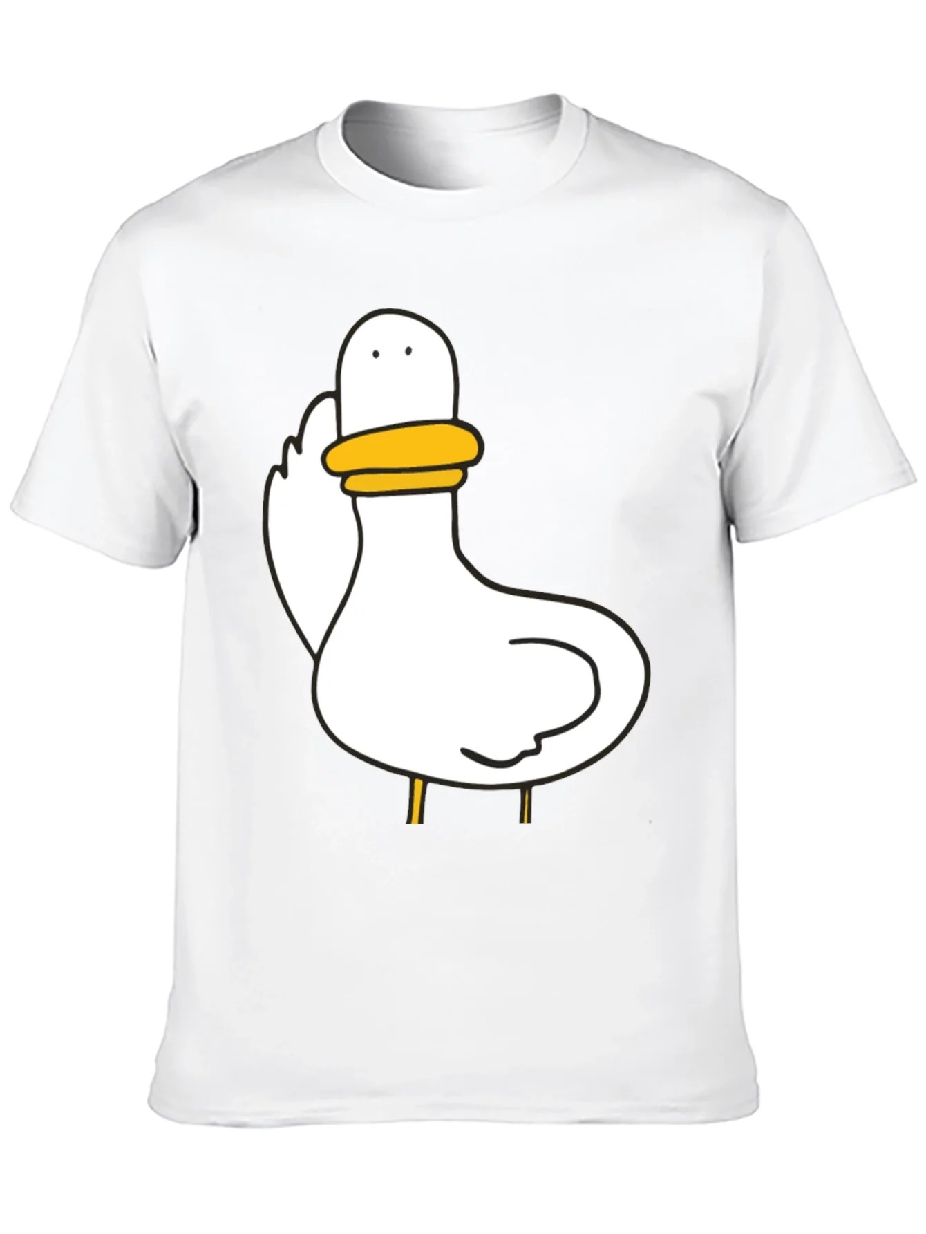 Duck Graphic Black T-Shirt Unisex Cotton Tee