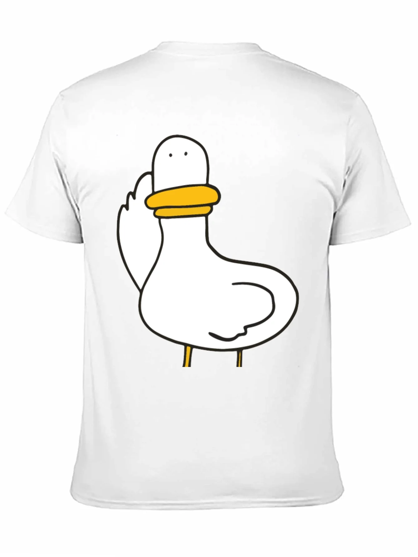 Duck Graphic Black T-Shirt Unisex Cotton Tee
