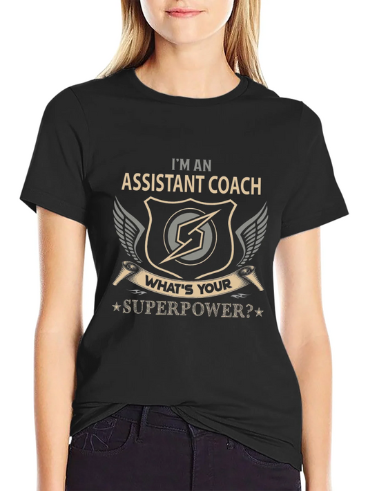 Assistant Coach Superpower Graphic T-Shirt